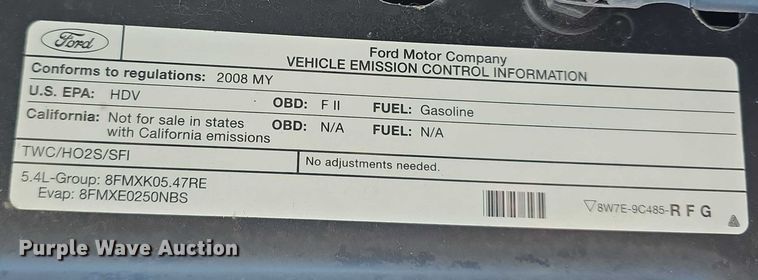 image for item FI0886 2008 Ford F350 XL Super Duty Crew Cab pickup truck