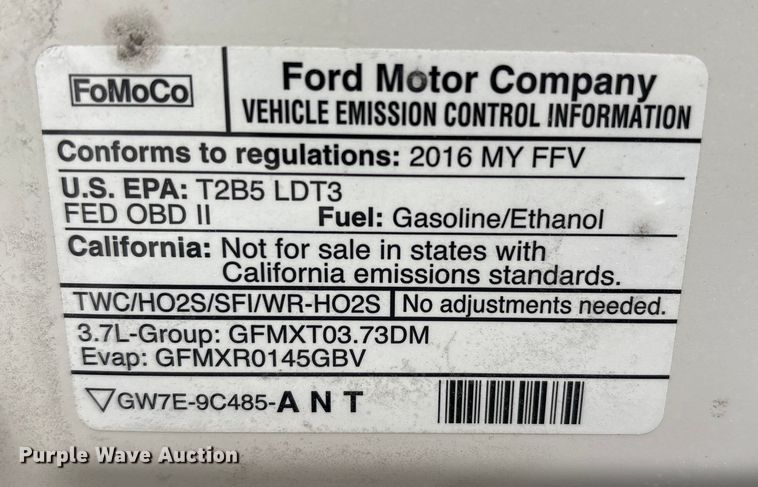 image for item FK1151 2016 Ford Explorer Police Interceptor SUV