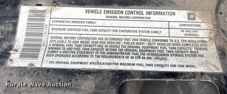 image for item FK1155 2005 GMC Savana van