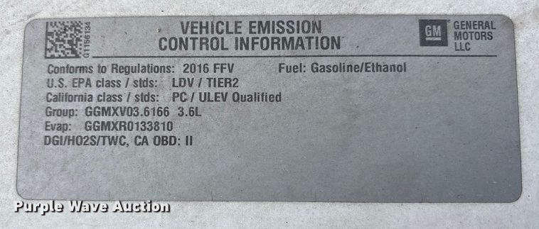 image for item FK1162 2016 Chevrolet Impala Limited Police Cruiser 