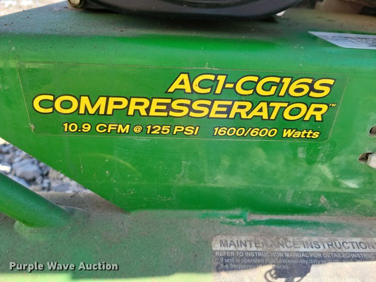 image for item NK9816 John Deere  AC1-CG16S air compressor