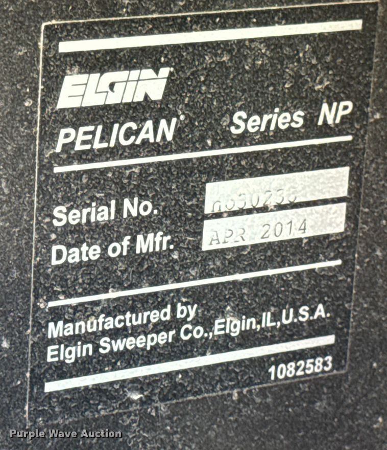image for item OE9549 2014 Elgin Pelican street sweeper truck
