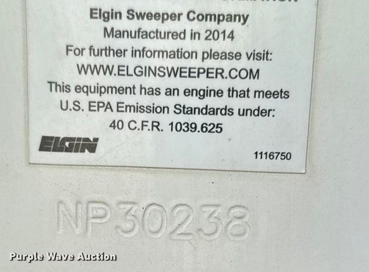 image for item OE9549 2014 Elgin Pelican street sweeper truck