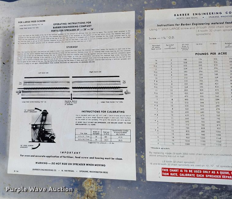 image for item DT0927 Barber spreader