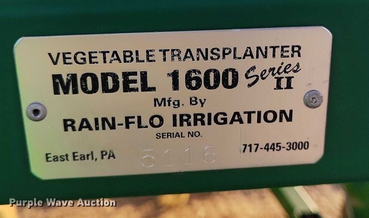 image for item DT0933 Rain-Flo Irrigation 1600 Serries II transplanter