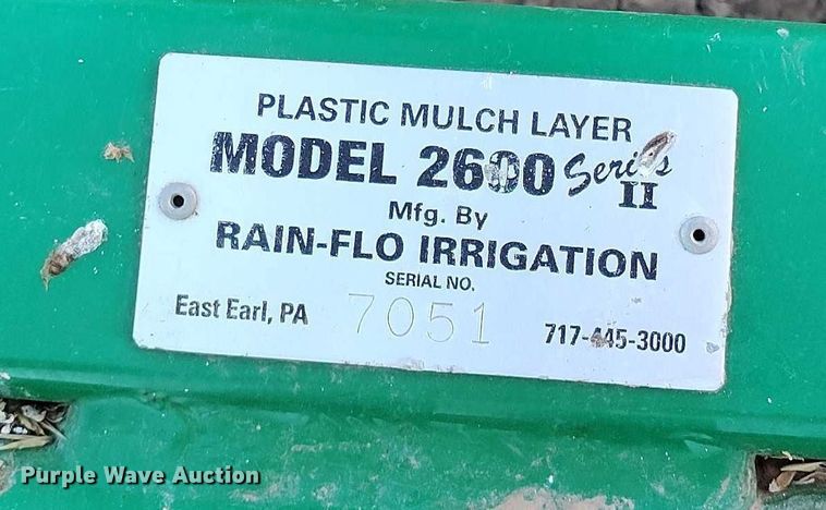 image for item DT0934 Rain-Flo Irrigation 2600 Series II plastic mulch layer