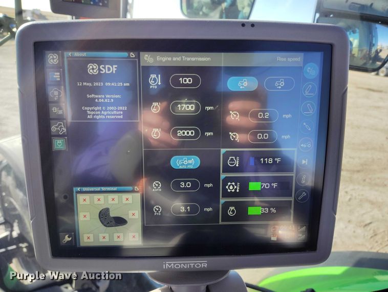 image for item DT0951 2022 Deutz-Fahr 9340 TTV Agrotron Warrior MFWD tractor