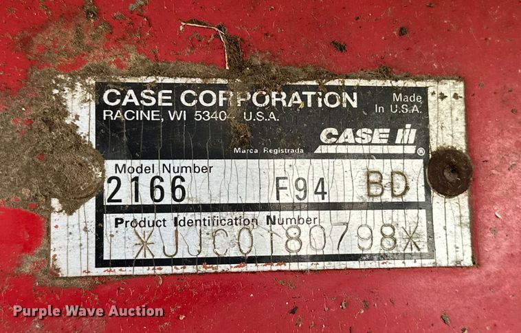 image for item DV0776 1996 Case IH 2166 combine
