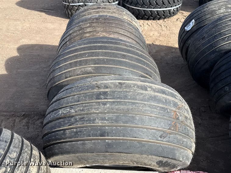 image for item DZ5045 (4) 21.5L-16.1SL tires and wheels