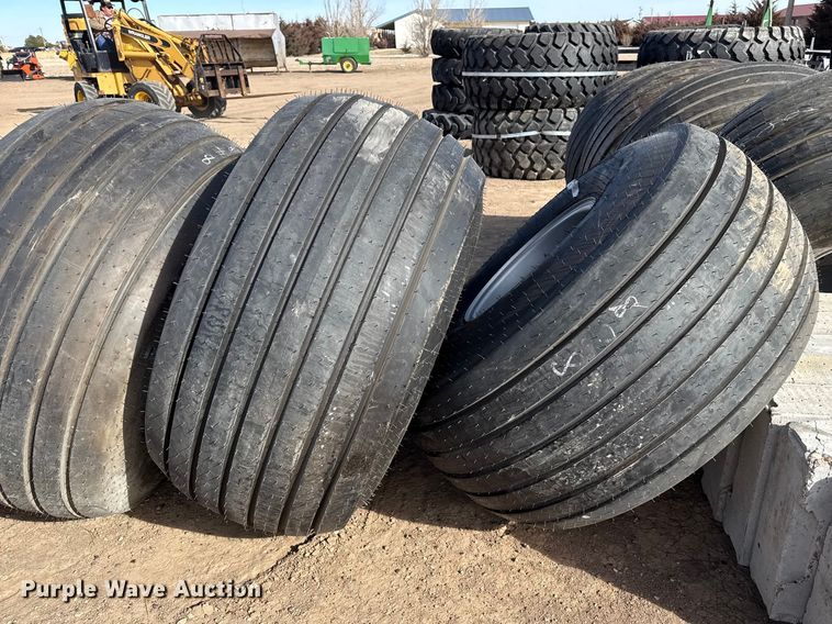 image for item DZ5046 (4) 21.5L-16.1SL tires and wheels