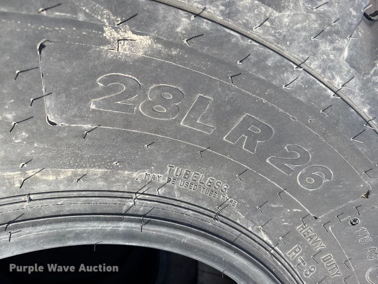 image for item DZ5047 (2) 28LR26 tires