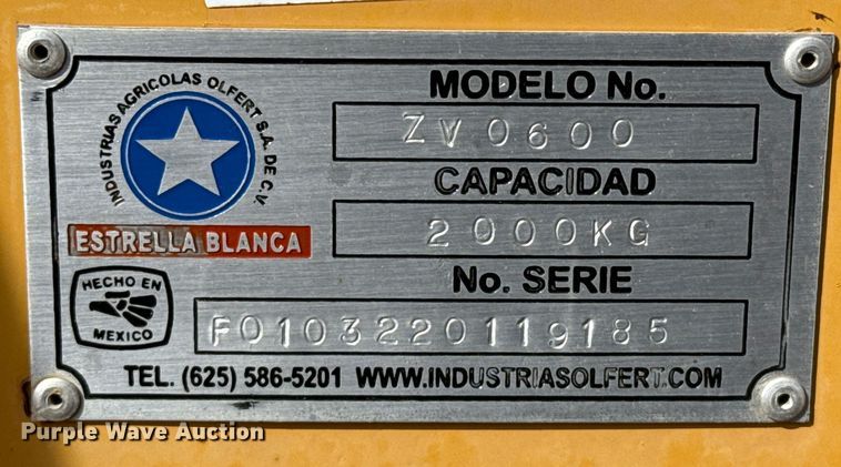 image for item DZ5061 Estrella Blanca ZV0600 feed grinder/mixer