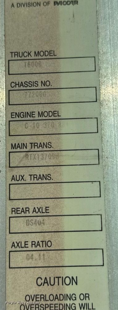 image for item EF2321 1998 Kenworth T600 semi truck