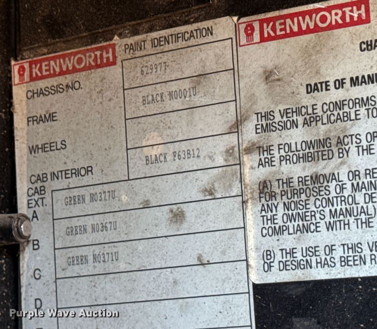 image for item EF2324 1994 Kenworth T660 semi truck