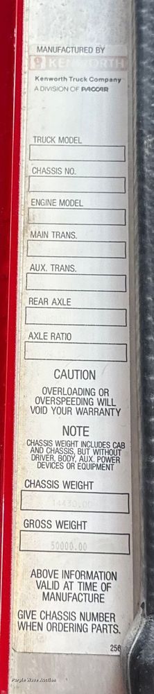image for item EF2324 1994 Kenworth T660 semi truck