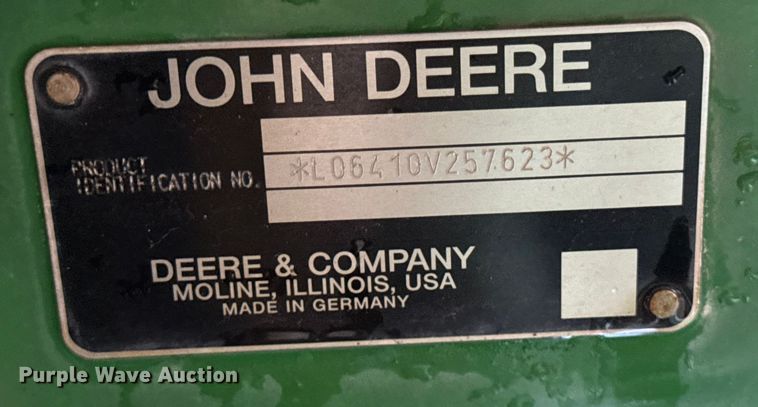 image for item EF2326 1999 John Deere 6410 MFWD tractor