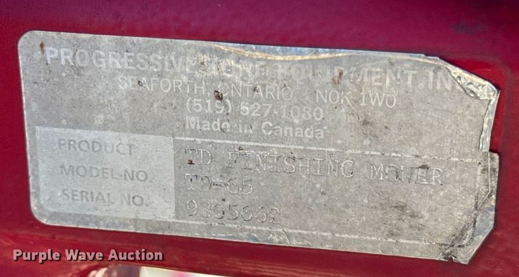 image for item EF2336 Progressive TD65 batwing finish mower