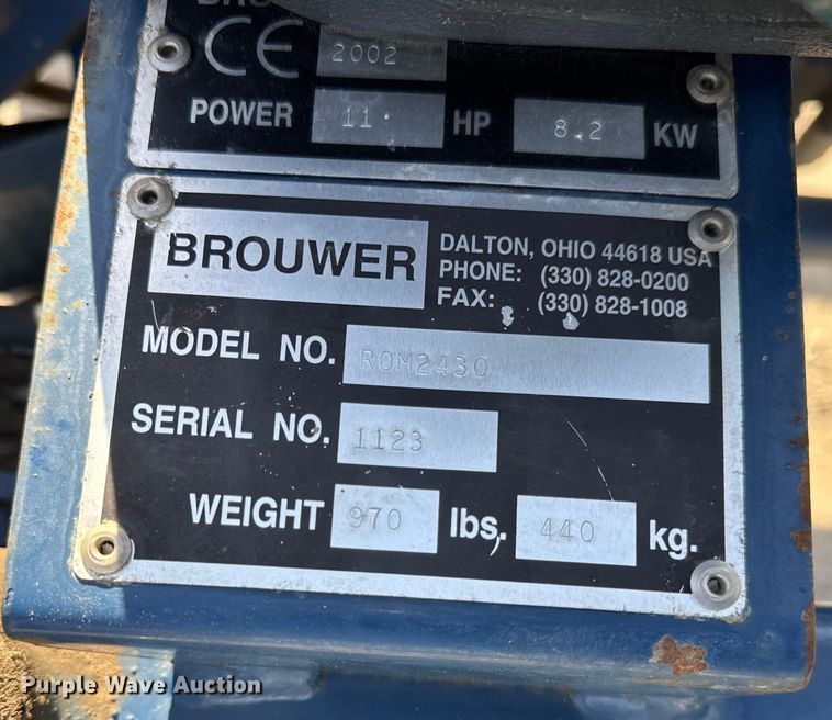 image for item EF2350 Brouwer ROM2430 sod installer