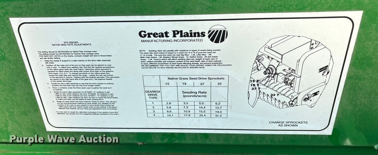image for item ES8552 2021 Great Plains NTS2607 no-till seeder