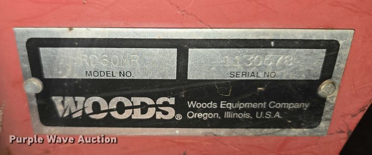 image for item ET1331 Woods RD60MR rotary mower