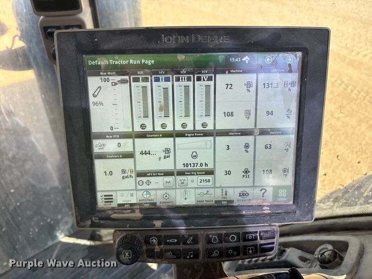 image for item EU4839 2018 John Deere 8245R MFWD tractor