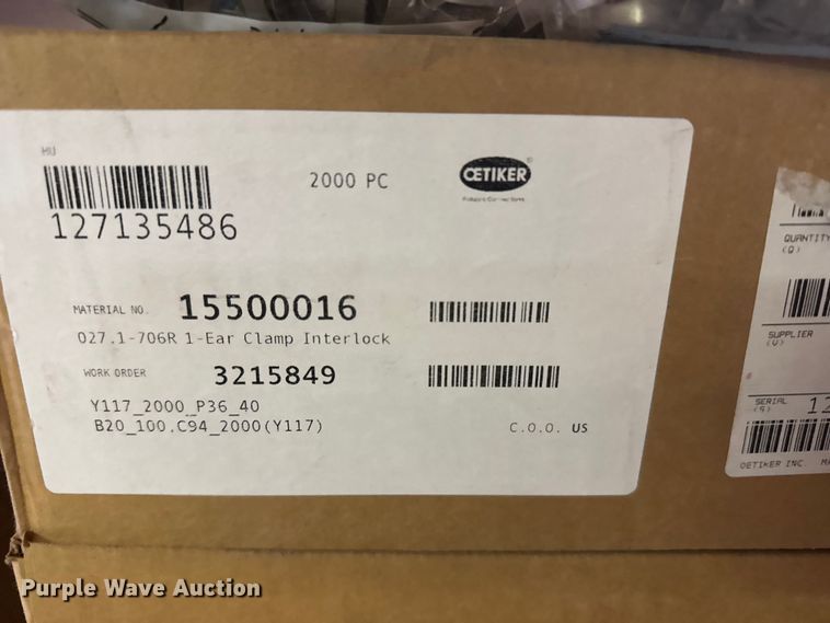 image for item FB0829 (3) boxes of Oetiker clamps