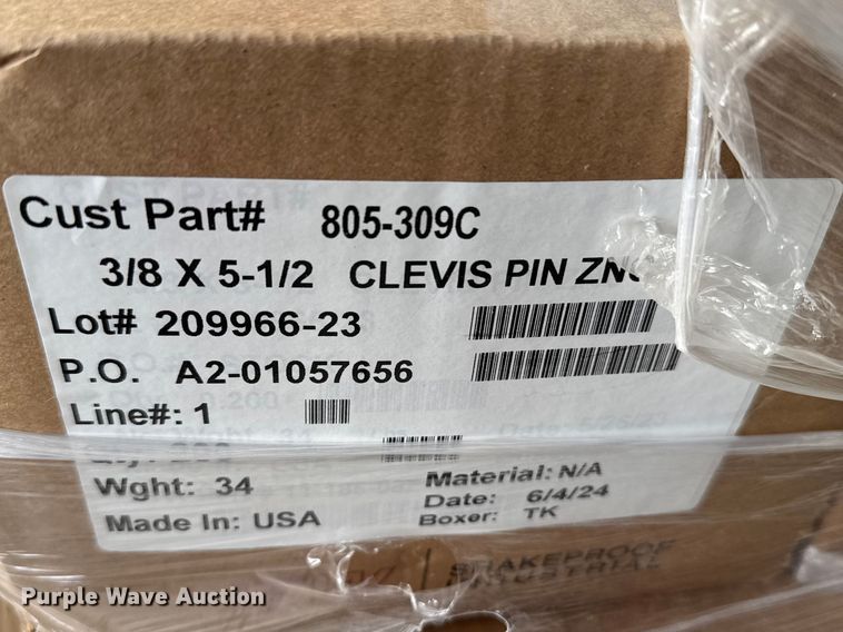 image for item FB0844 Approximately (850) clevis pins