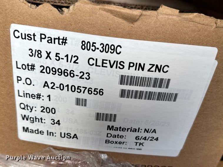 image for item FB0844 Approximately (850) clevis pins