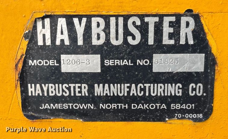 image for item FB3035 Haybuster 1206-3 no-till grain drill
