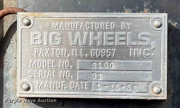 image for item FB3037 1982 GMC Big Wheels liquid manure spreader