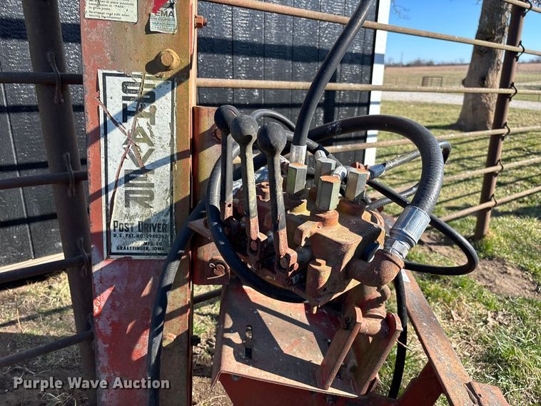 image for item FB3103 Shaver HD8 skid steer post driver