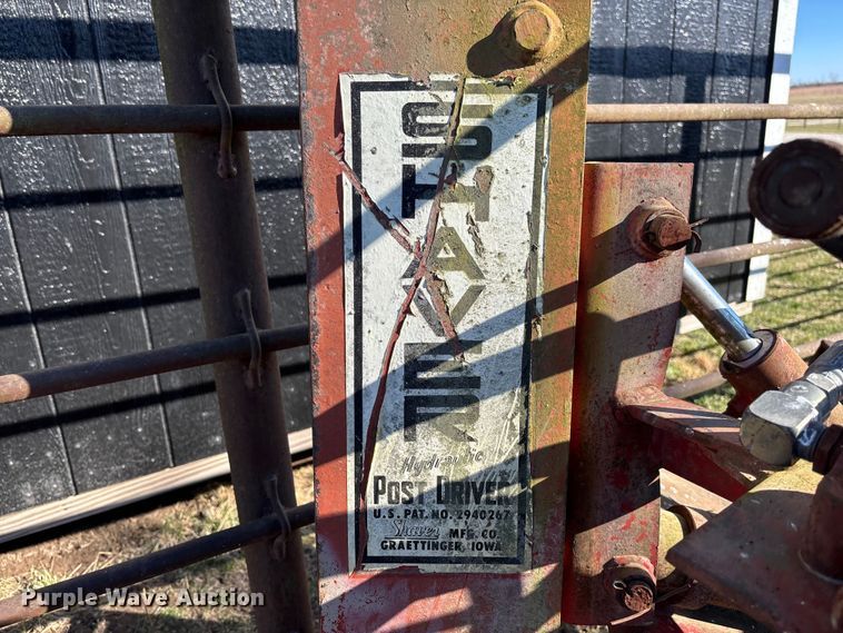 image for item FB3103 Shaver HD8 skid steer post driver