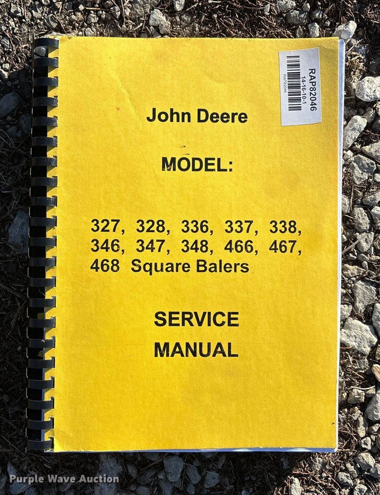 image for item FO3580 John Deere 346 small square baler