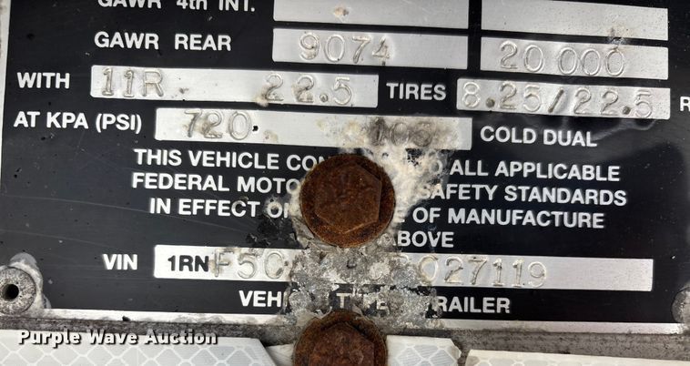 image for item DT0017 2012 Reitnouer Big Bubba flatbed trailer