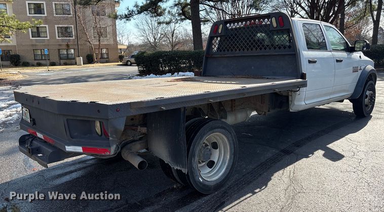 image for item DT2841 2015 RAM 5500 Crew Cab flatbed truck
