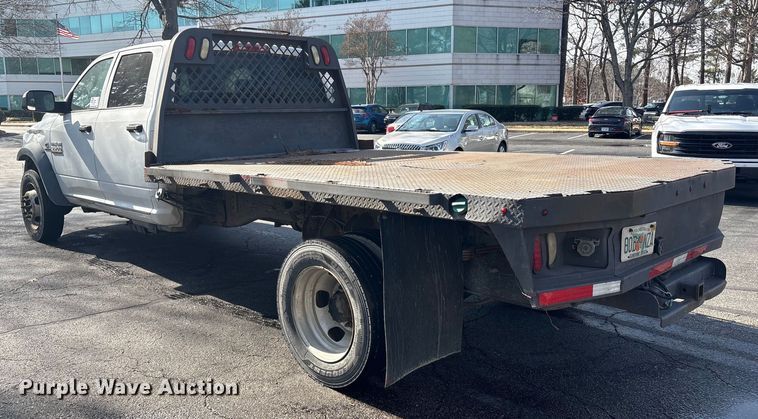 image for item DT2841 2015 RAM 5500 Crew Cab flatbed truck