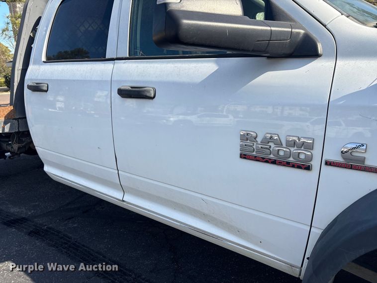 image for item DT2841 2015 RAM 5500 Crew Cab flatbed truck