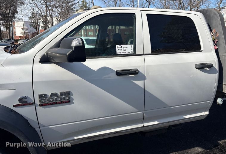 image for item DT2841 2015 RAM 5500 Crew Cab flatbed truck