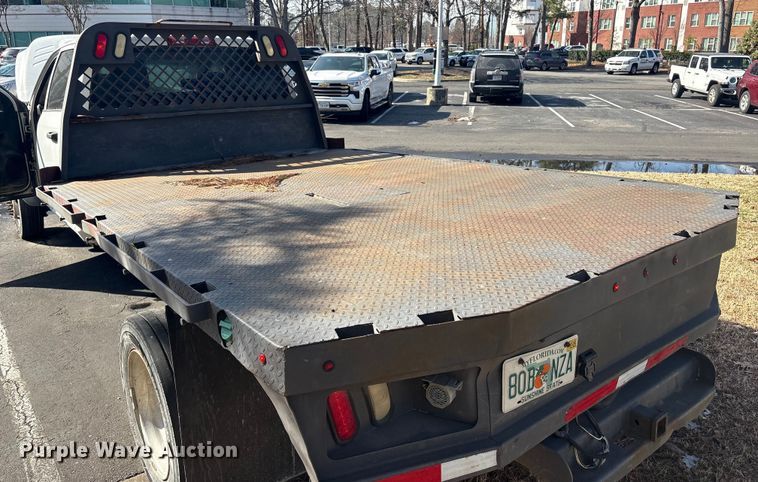 image for item DT2841 2015 RAM 5500 Crew Cab flatbed truck