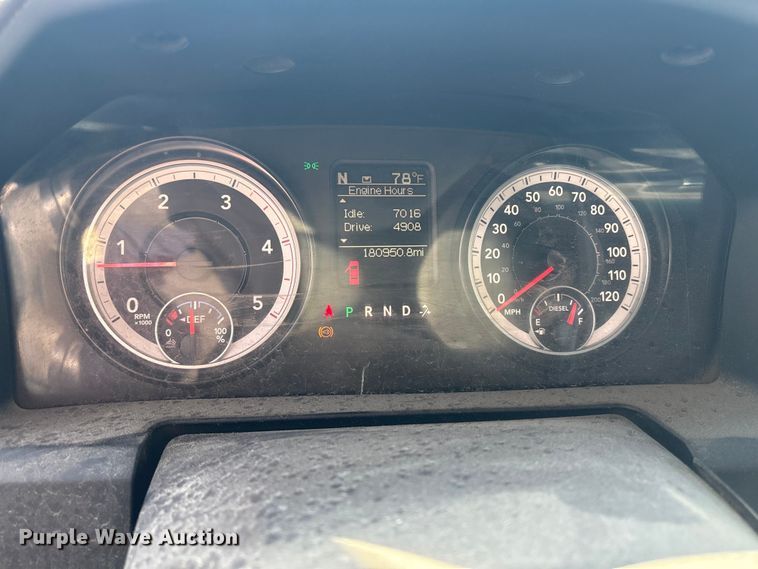 image for item DT2841 2015 RAM 5500 Crew Cab flatbed truck