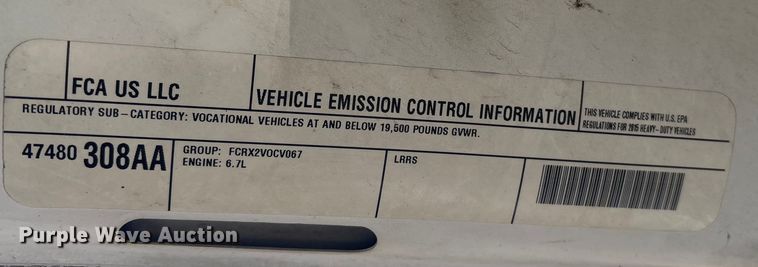 image for item DT2841 2015 RAM 5500 Crew Cab flatbed truck