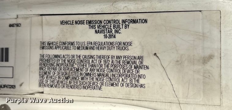 image for item DT2843 2015 International 4300 box truck