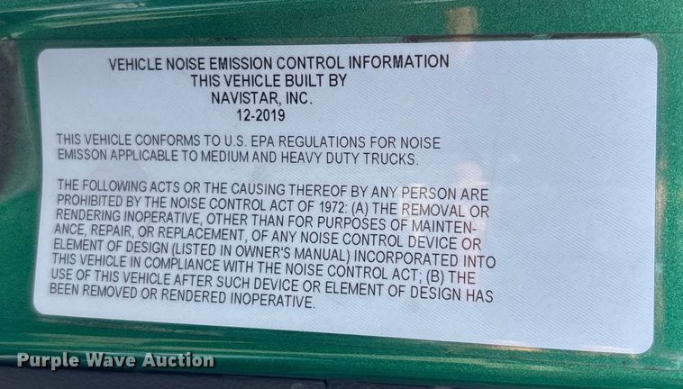 image for item DU0403 2020 International LT625 semi truck