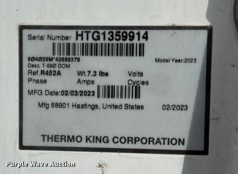 image for item DZ4336 2012 Kenworth refrigerated truck