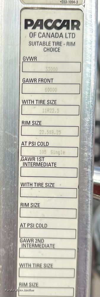 image for item DZ4336 2012 Kenworth refrigerated truck