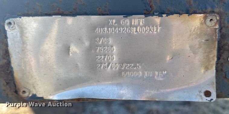 image for item EA2322 2008 X-L Specialized Trailers Inc XL60 lowboy equipment trailer