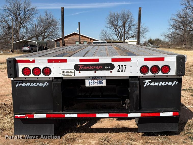 image for item ED5121 2020 Transcraft 554 C flatbed trailer