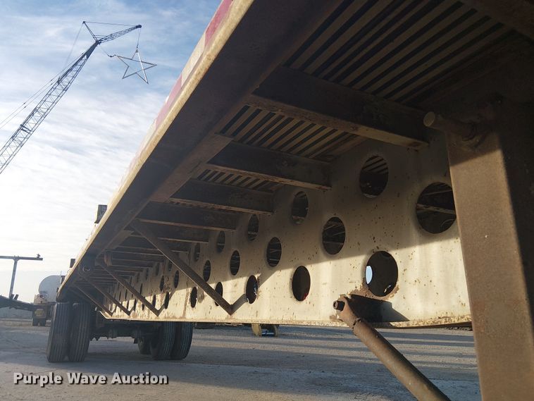 image for item EE1451 1980 Transcraft TL-13 flatbed trailer