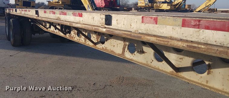 image for item EE1451 1980 Transcraft TL-13 flatbed trailer