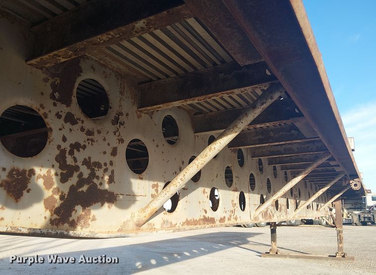 image for item EE1451 1980 Transcraft TL-13 flatbed trailer